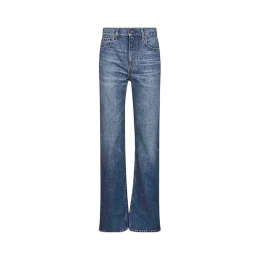 Logo Patch Straight-Leg Jeans
