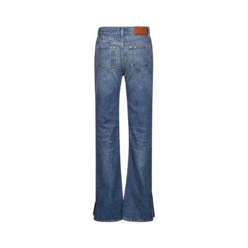 Logo Patch Straight-Leg Jeans