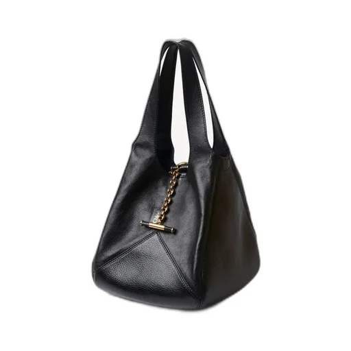 Balloon Small Grained Leather Bag
