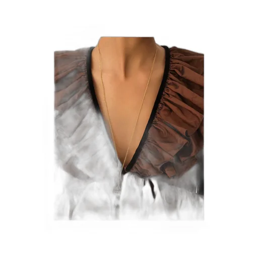 Ruffled-Trimmed Blouse
