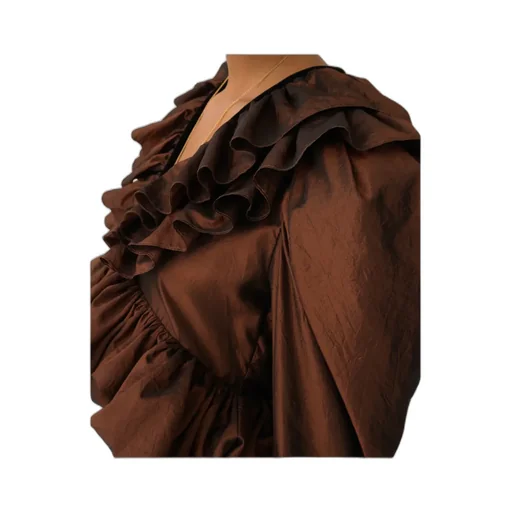 Ruffled-Trimmed Blouse