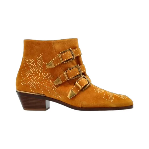 Susan Stud Detailed Buckled Boots