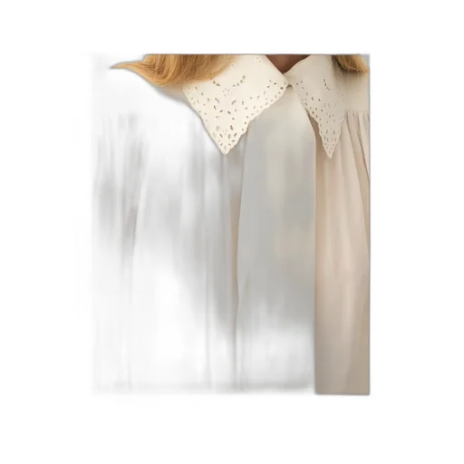 Lace Collared Long-Sleeve Shirt