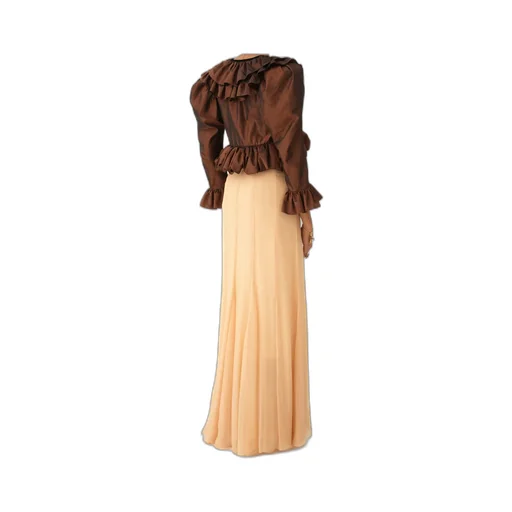 Ruffled-Trimmed Blouse