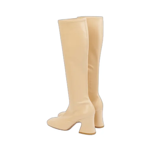 Knee-High Block-Heel Boots