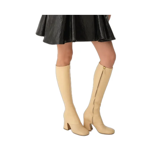 Knee-High Block-Heel Boots