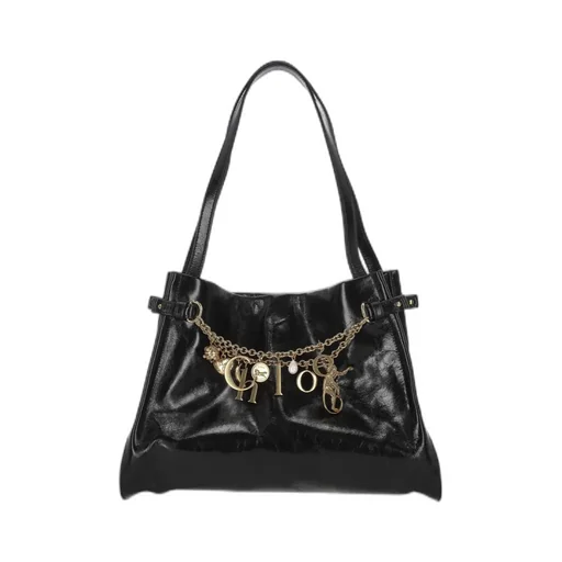 Logo Charms Hobo Bag