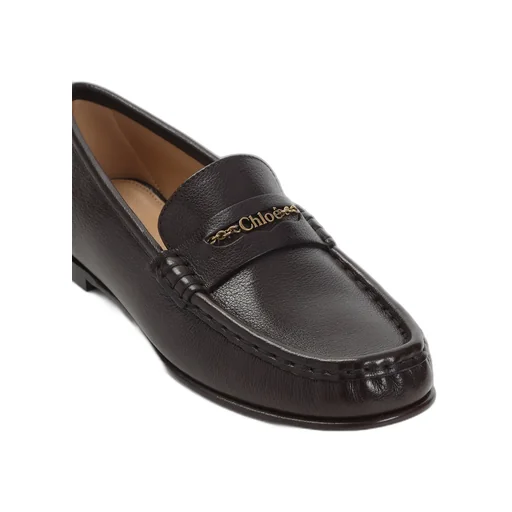 Logo Leather Loafers