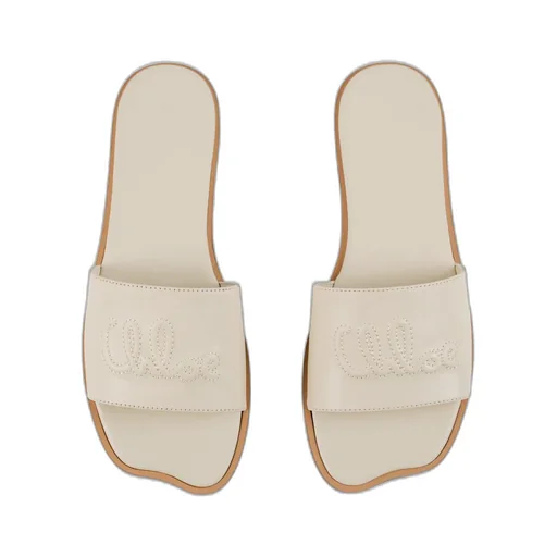 Logo-Embossed Leather Sandals