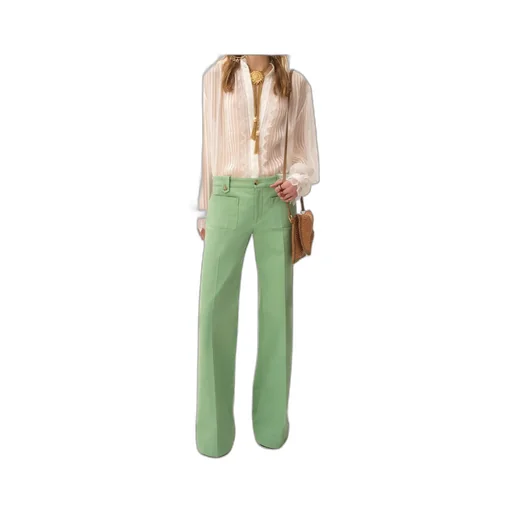 Lace-Trimmed Pleated Shirt