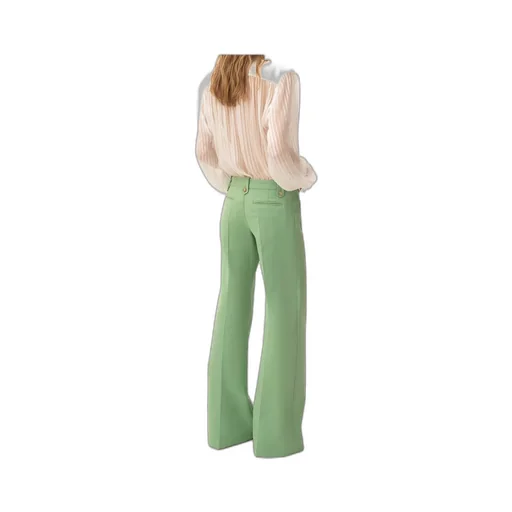Lace-Trimmed Pleated Shirt