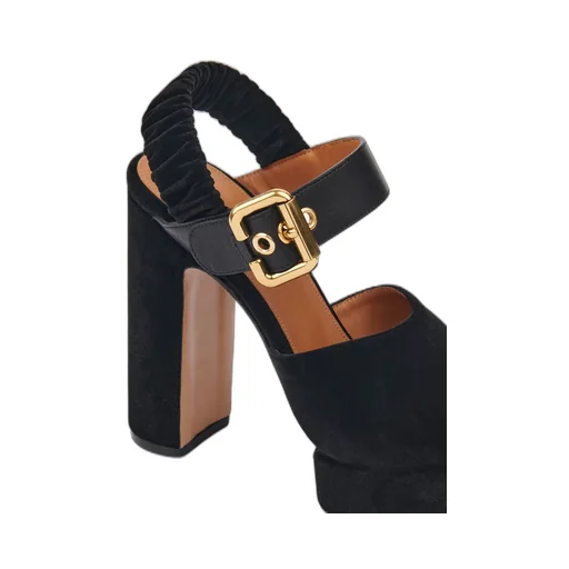 Aria Buckle-Fastening Platform Sandals