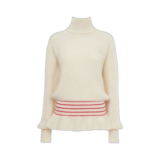 Oversized Logo Turtleneck Sweater