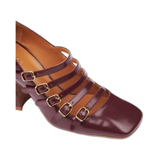 80Mm Janis Buckle-Strap Pumps