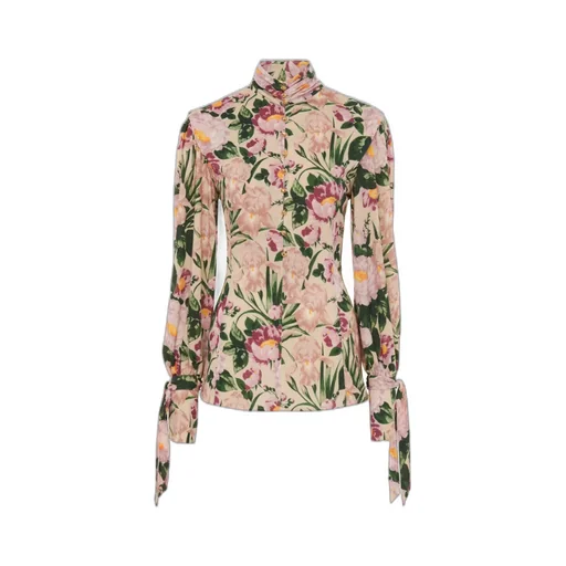 Floral-Print Blouse