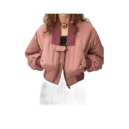 Cropped Bomber Jacket
