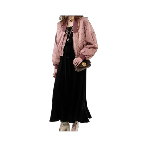 Cropped Bomber Jacket