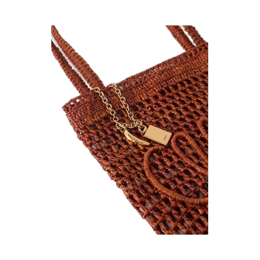 Crochet-Detail Tote Bag