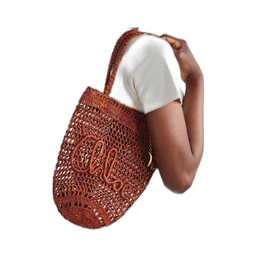Crochet-Detail Tote Bag