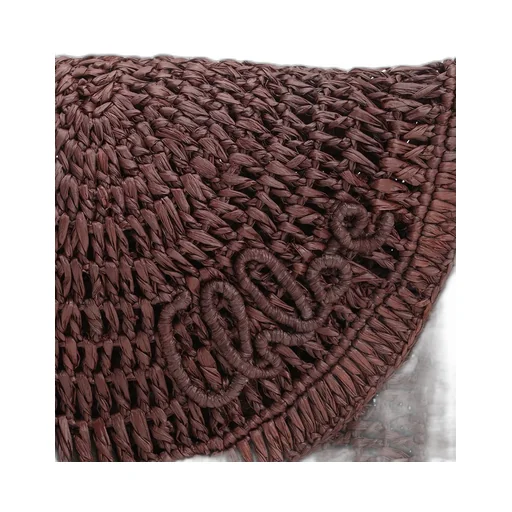 Summer Banana Flat Raffia Shoulder Bag