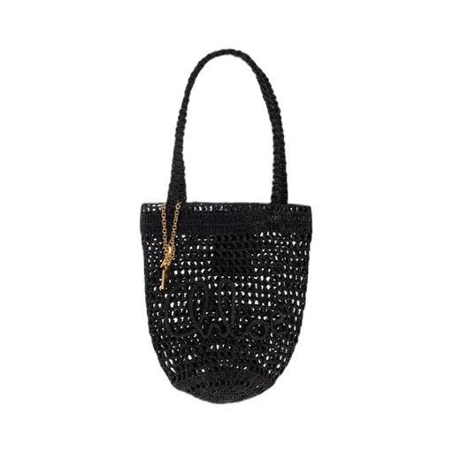 Small Summer Banana Raffia Tote Bag
