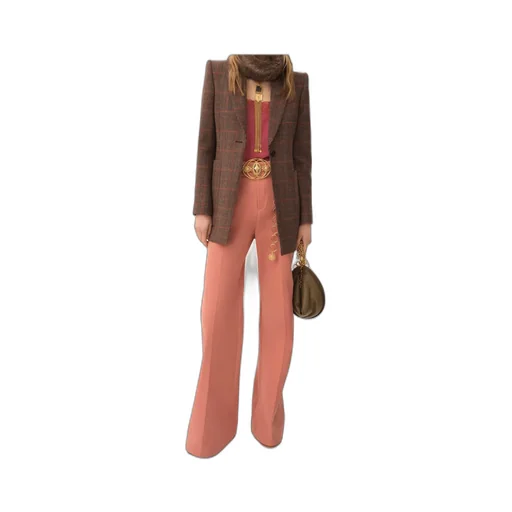 Cotton Straight Trousers