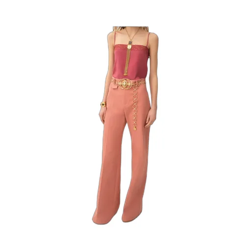 Cotton Straight Trousers