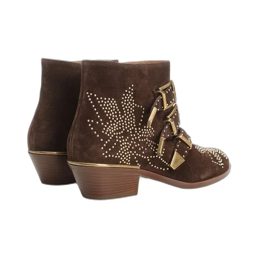 Susan Stud Detailed Buckled Boots