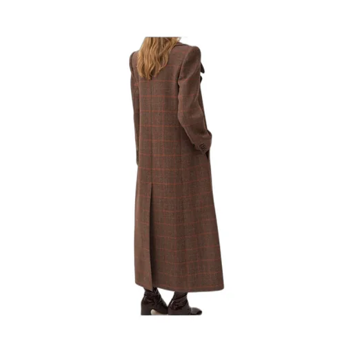 Lapel Long Sleeve Coat