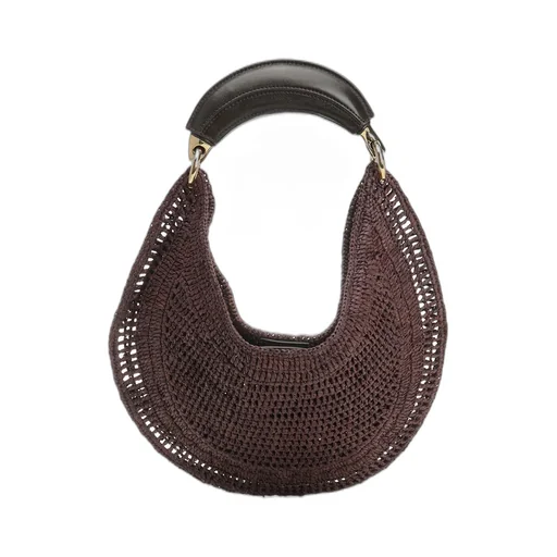 Summer Banana Woven Top Handle Bag