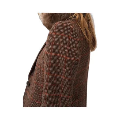 Checked Single-Breasted Tailored Jacket