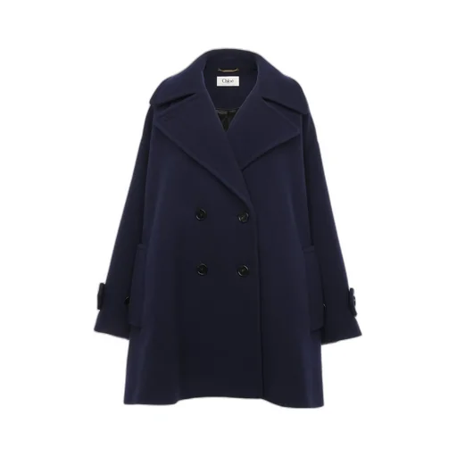 Double Breasted Button-Up Coat