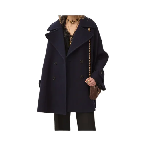 Double Breasted Button-Up Coat