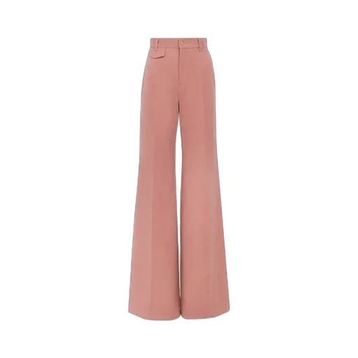 Cotton Straight Trousers