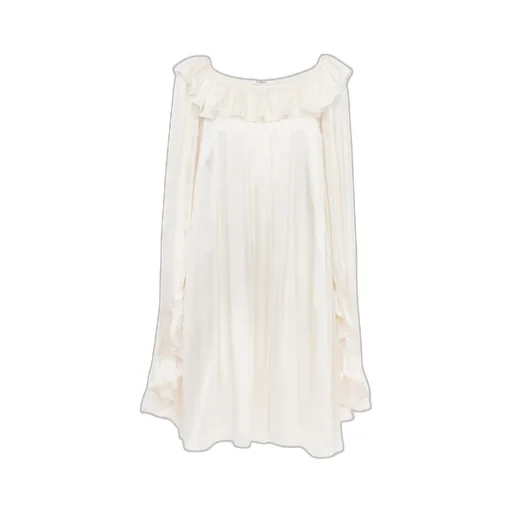 Ruffled-Sleeve Mini Dress