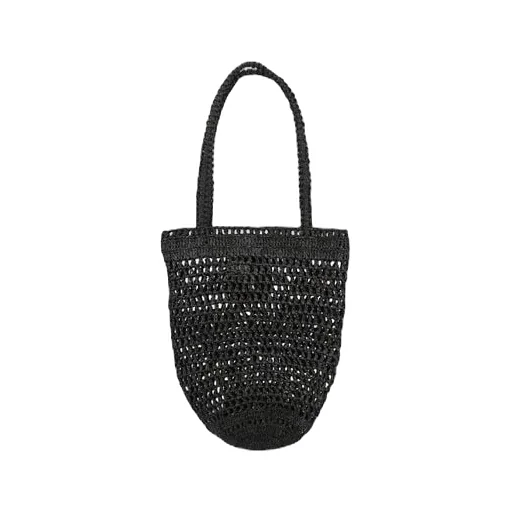 Small Summer Banana Raffia Tote Bag