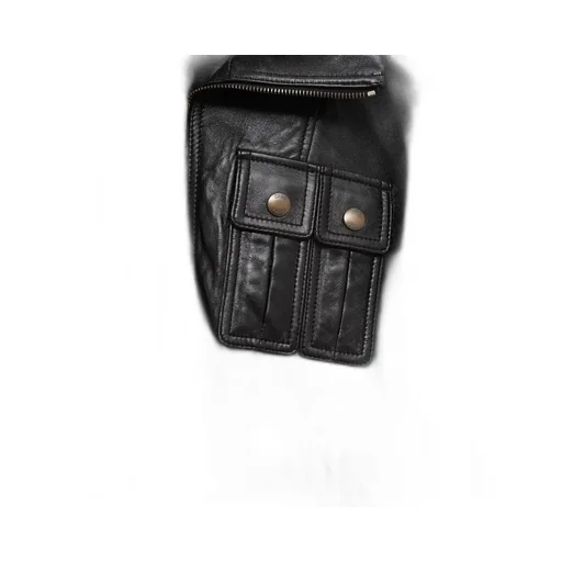 Long Sleeve Leather Jacket