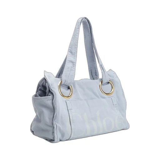 Logo Printed Plage Tote Bag
