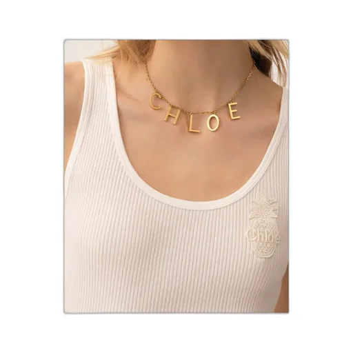 Letters Choker Necklace