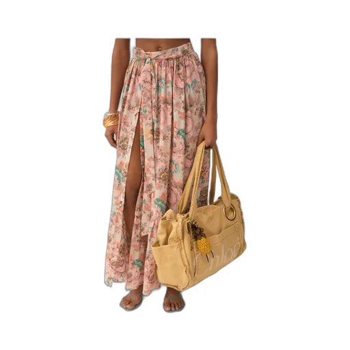 Gathered Midi Skirt