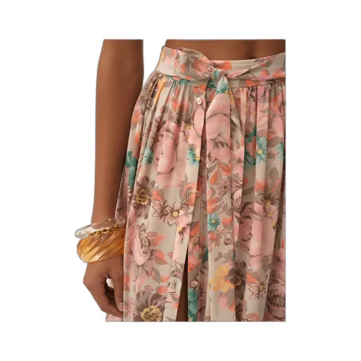 Gathered Midi Skirt
