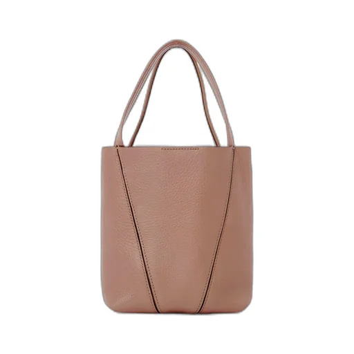 Spin Logo Printed Small Top Handle Bag