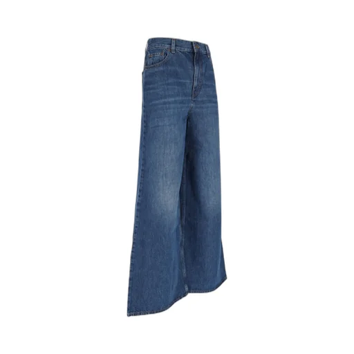 Logo Patch Wide-Leg Jeans