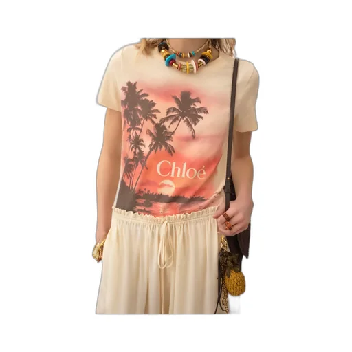 Sunset Printed Crewneck T-Shirt