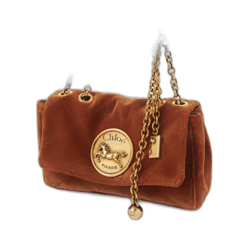 Heritage Logo Plaque Quilted Small Shoulder Bag