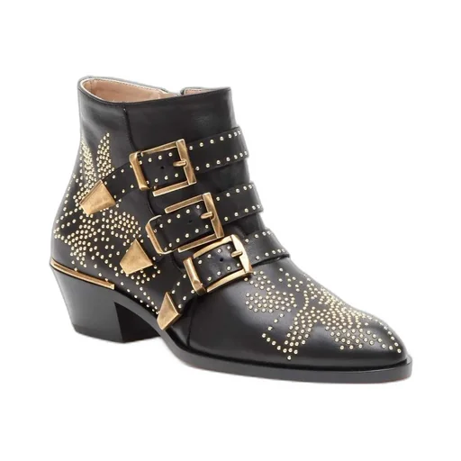Susanna Studded Heeled Ankle Boots