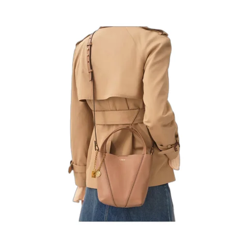 Spin Logo Printed Small Top Handle Bag