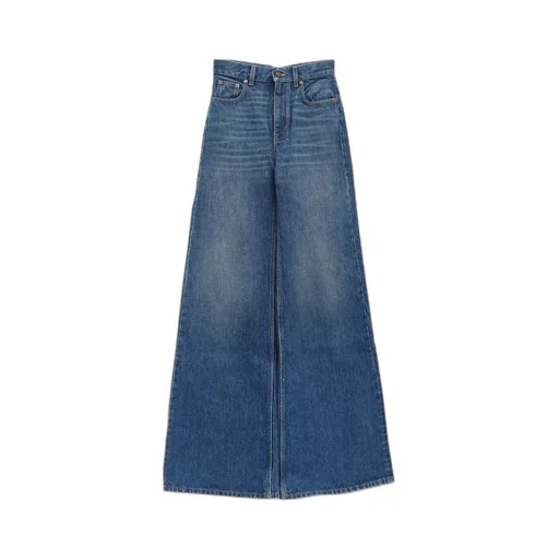 Logo Patch Flared Jeans