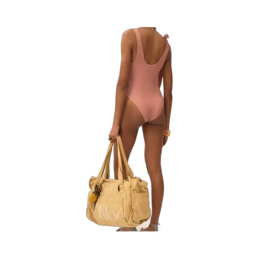 Knotted-Strap One-Piece Swimsuit