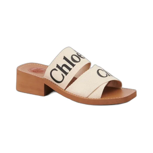 Woody Heeled Mules
